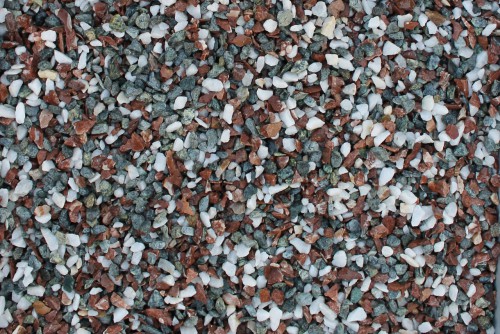  Мраморная крошка (щебень крошка микс: белый-зеленый-розовый) фр. 5-10 мм  купить  в Липецке мрамор белый, зеленый, розовый, разноцветный, молочный декоративная ландшафтная мраморная крошка 9500 руб/т   фото 