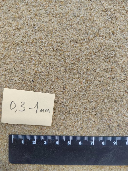 Кварцевый песок для площадок фр. 0,3 - 1 мм.  купить в Липецке фото 