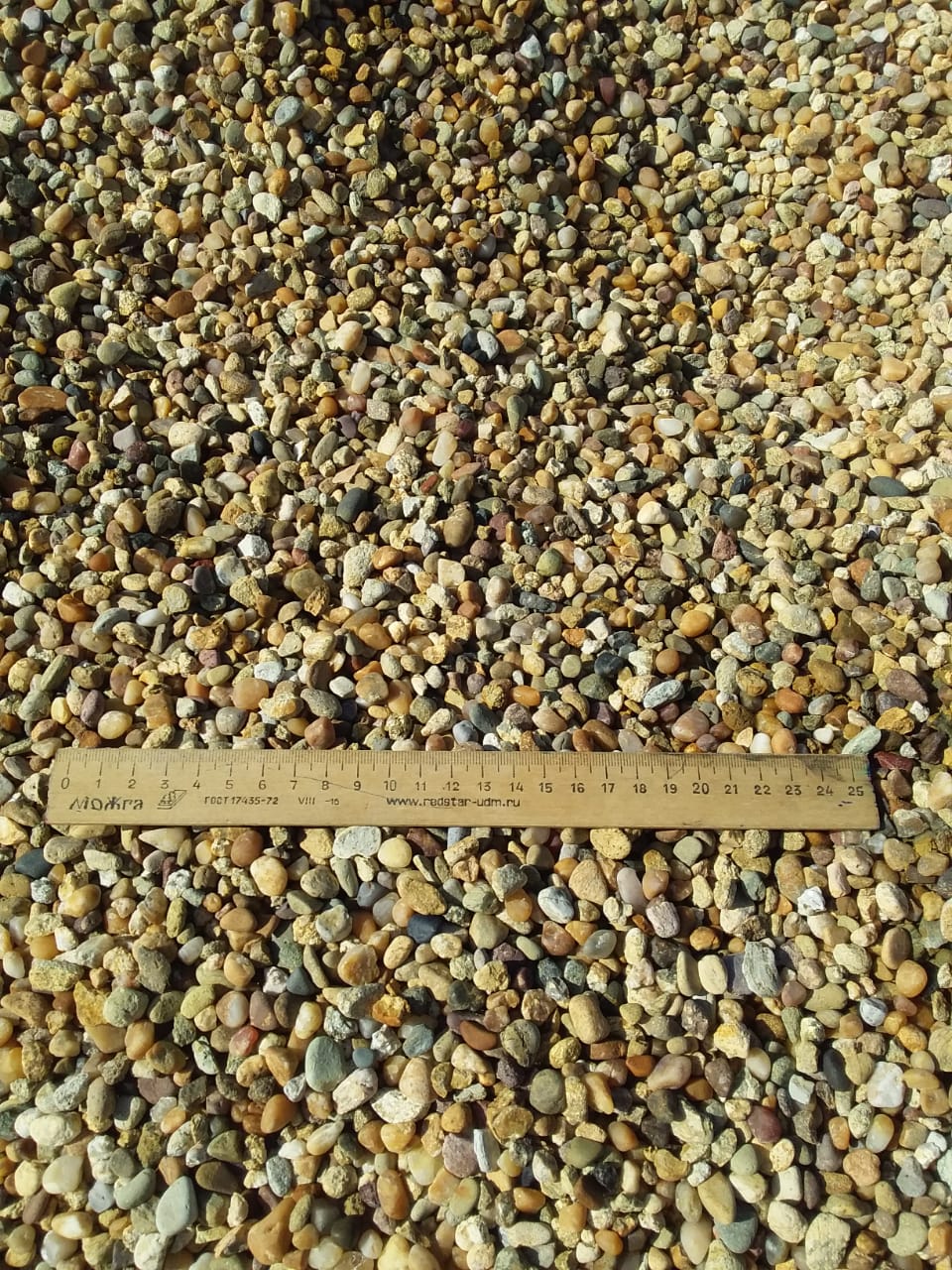  Галька окат (серо-желтая) фр.5-10 мм. купить   в Липецке галька речная рыжий, желтый, рыжий, серо-желтый речная окатанная галька декоративная 4000 руб/т   фото 