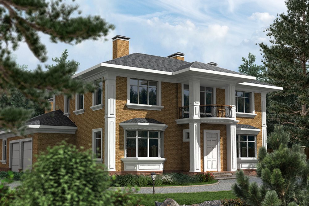 Проект дома из пеноблоков ДПБ-21